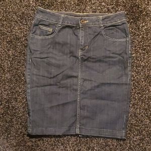 Denim Pencil Skirt